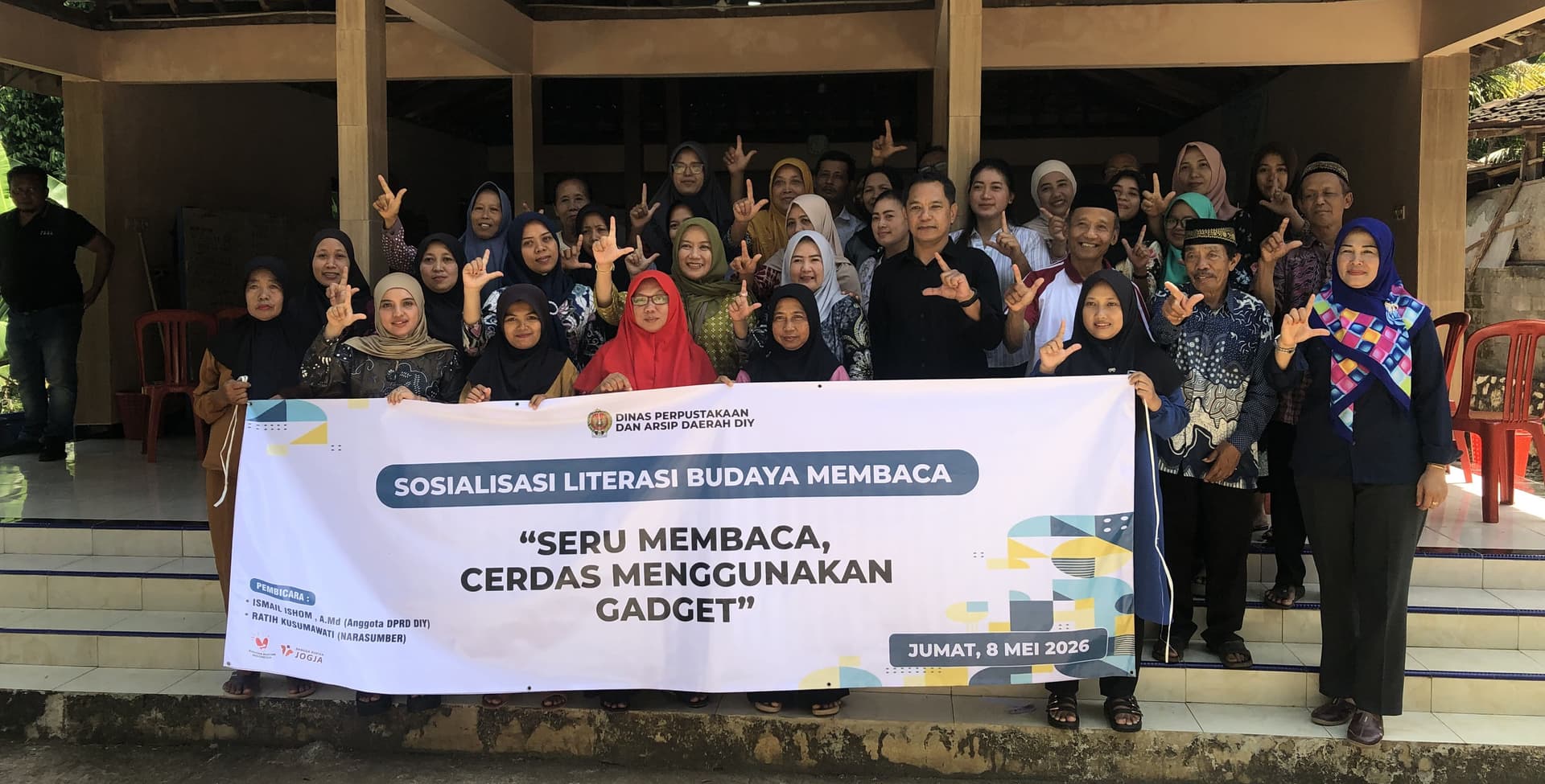 news-Sosialisasi Literasi Budaya Membaca dengan tema “Seru Membaca, Cerdas Menggunakan Gadget”